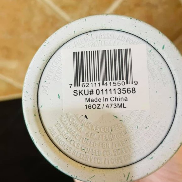 Starbucks teal speckled hot tumbler insulated 16oz - Picture 4 of 5